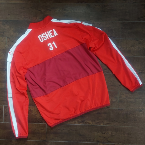 Puma FC Blazers Oshea Soccer Training Jacket Red Size Large - Picture 2 of 9